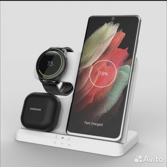 Беспроводная зарядная станция 3 в 1