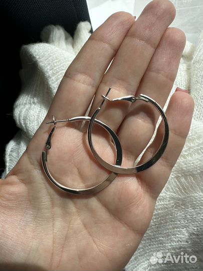 Серьги кольца