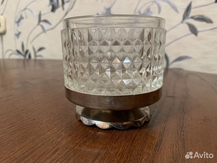 Ваза хрустальная на ножке СССР
