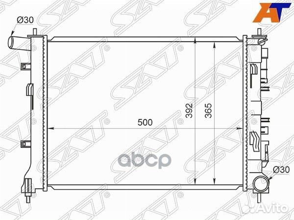 Радиатор Hyundai Accent 17-22 / Solaris 17-20