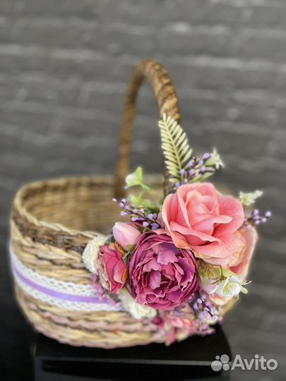 Корзина с декором