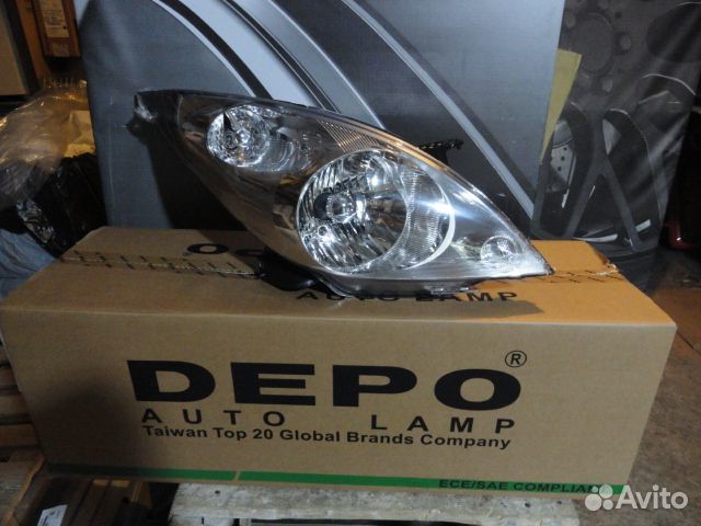 Spark Фара правая с регулировочным мотором (Depo)