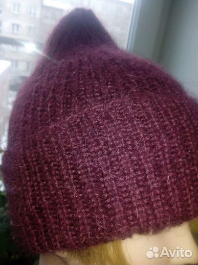 Шапки женские вязаные 54-58 р.ручная работа