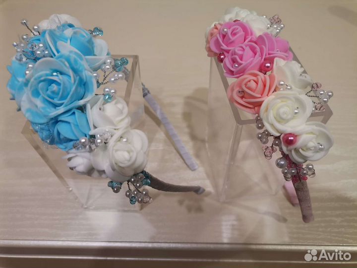 Ободок с цветами