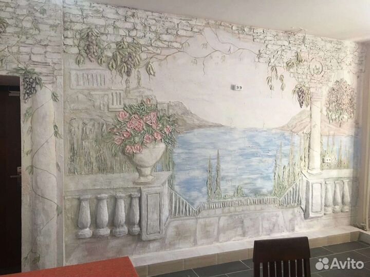 Роспись стен Барельеф декор мебели художник