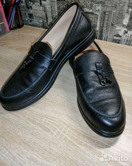Лоферы натуральная кожа 38