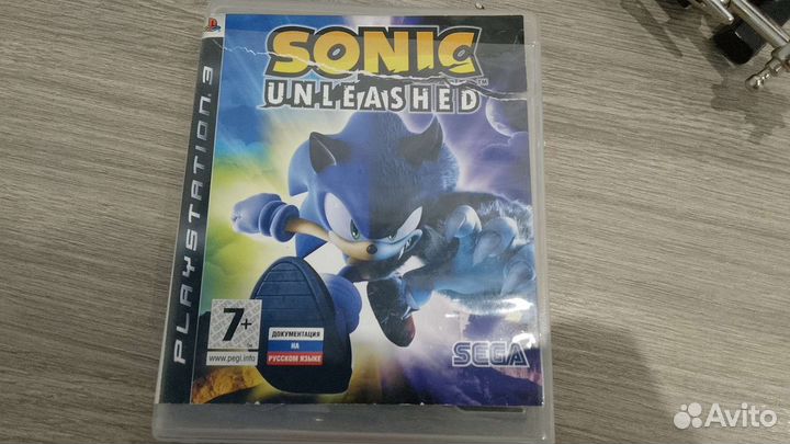 Диск для ps 3 с игрой sonic unleashed