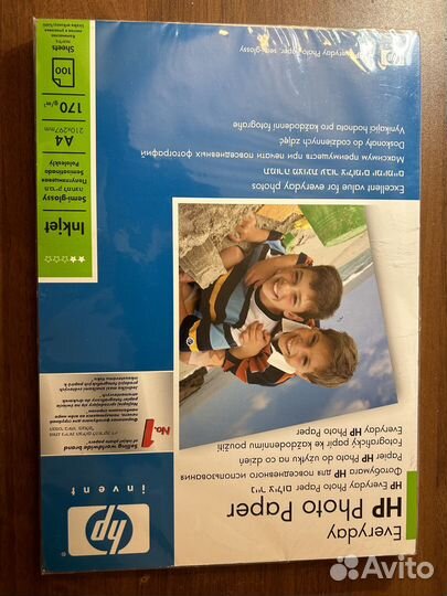 Фотобумага глянцевая HP Q2510A А4, 100листов, 200г