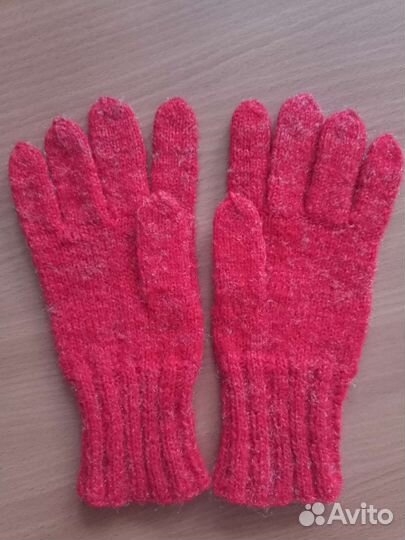 Перчатки мохер люрексовая нить ручная вязка 5-6раз