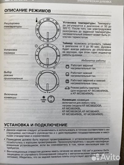Электрическая мини печь духовка