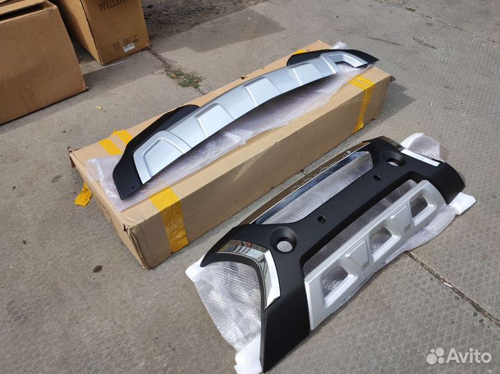 Накладки на пер. и зад. бампер Great Wall Hover