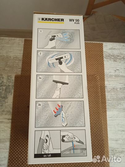 Аккумуляторный пылесос для мойки Керхер WV 50 Plus