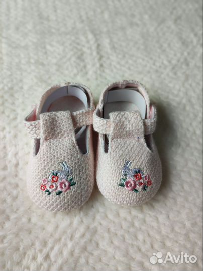 Пинетки для девочки 12 см (новые)