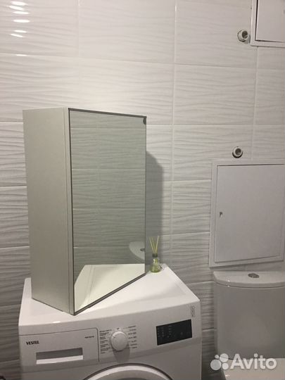 Шкафчик для ванной навесной с зеркалом IKEA