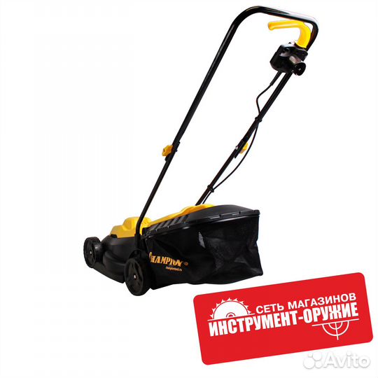 Электрическая газонокосилка champion EM3411