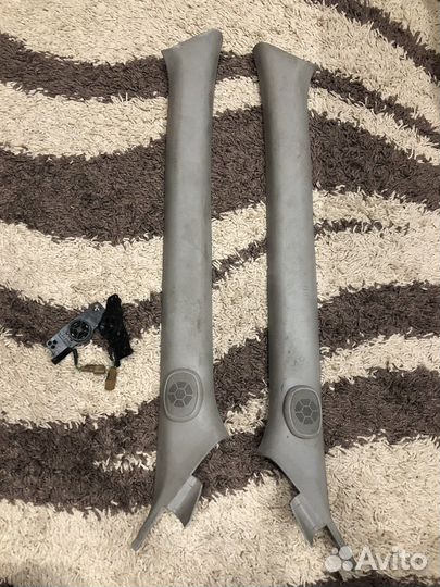 Накладки на стойки с твиттерами nissan primera p11