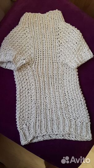 Свитер ручной вязки для пуделя мини или той