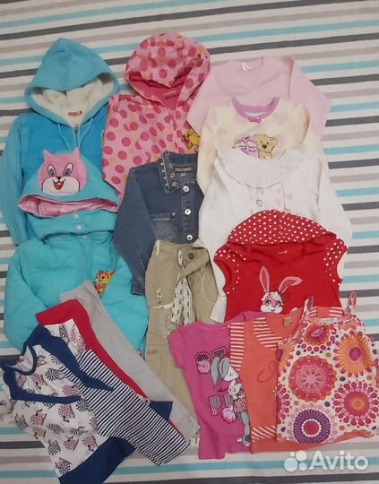 Большой пакет вещей на девочку 4 года
