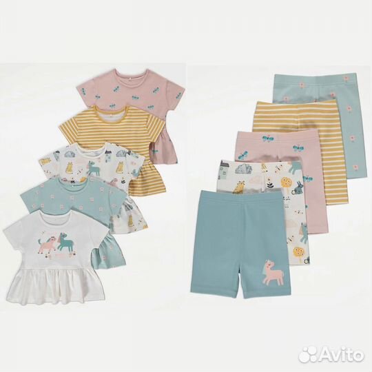 Летний комплект футболка и шорты george 104