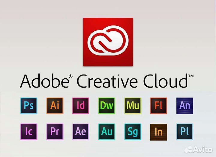 Adobe Creative Cloud 2023 Официальная Подписка