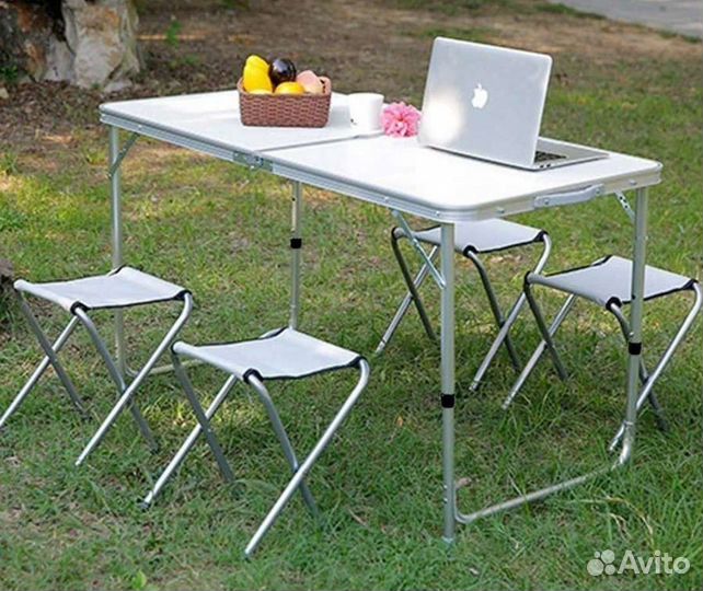 Стол туристический складной и 4 стула