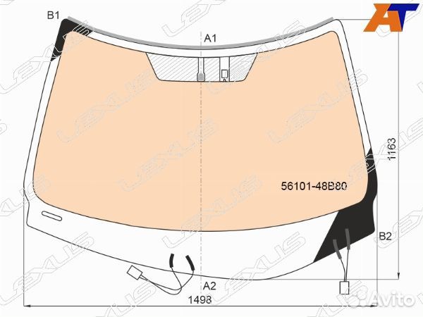 Стекло лобовое lexus RX350L