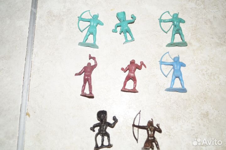 Солдатики СССР индейцы дзи цветные