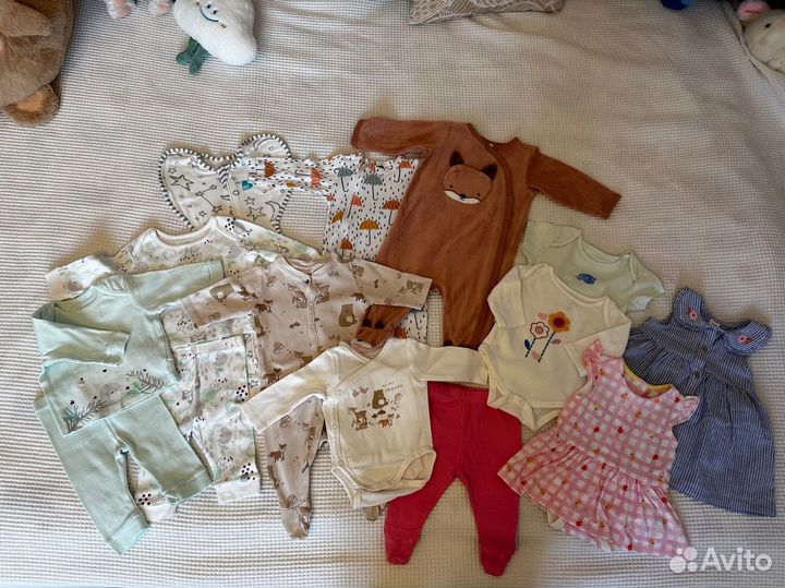 Одежда для новорожденной девочки 56-62 р брендовая