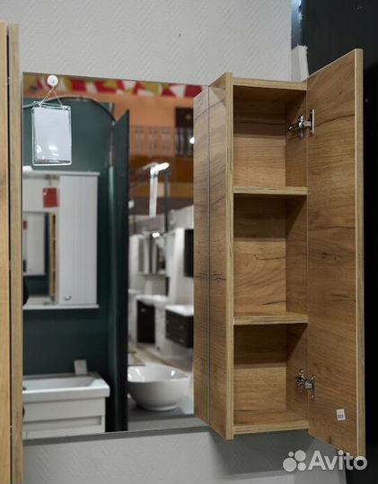 Зеркало-шкаф Венеция Star 60 дуб крафт золотой