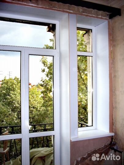 Откосы на пластиковые окна с установкой