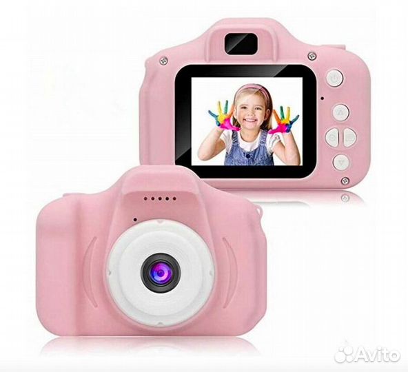Детский фотоаппарат Cartoon Digital Camera x2 розо