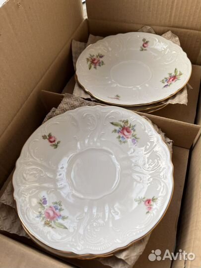 Чашки с блюдцами набор фарфор Чехия