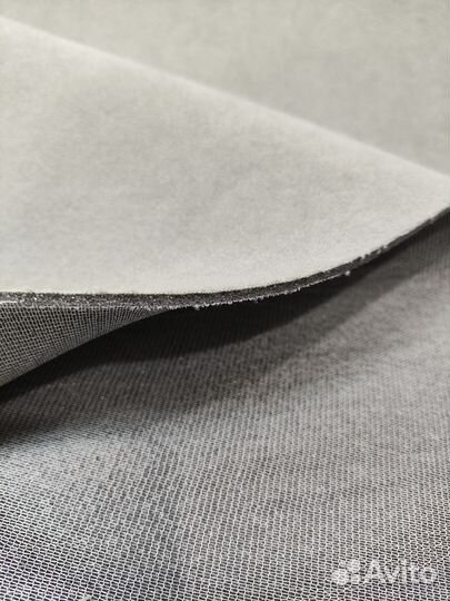 Потолочная автомобильная ткань велюр светло-серый