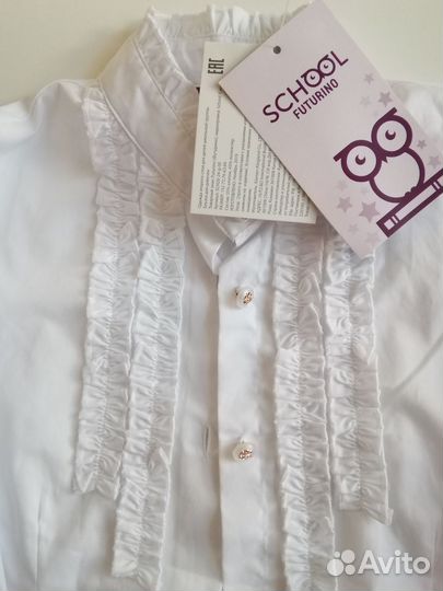 Блузка школьная для девочки 152