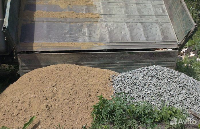 Щебень песок отсев пгс гравий окол пилобут доставк