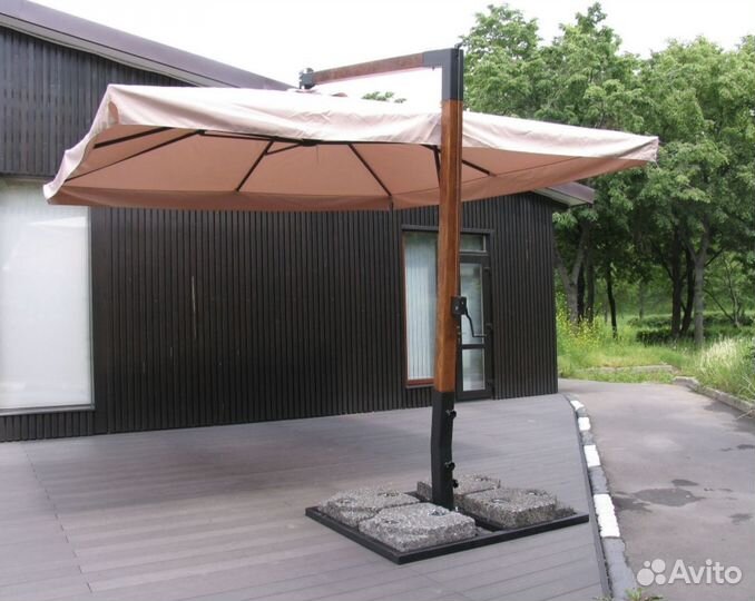 Зонт для дачи и сада. Зонт уличный боковой