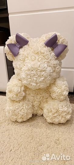 Мишка из роз 40 см