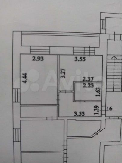1-к. квартира, 36 м², 1/3 эт.