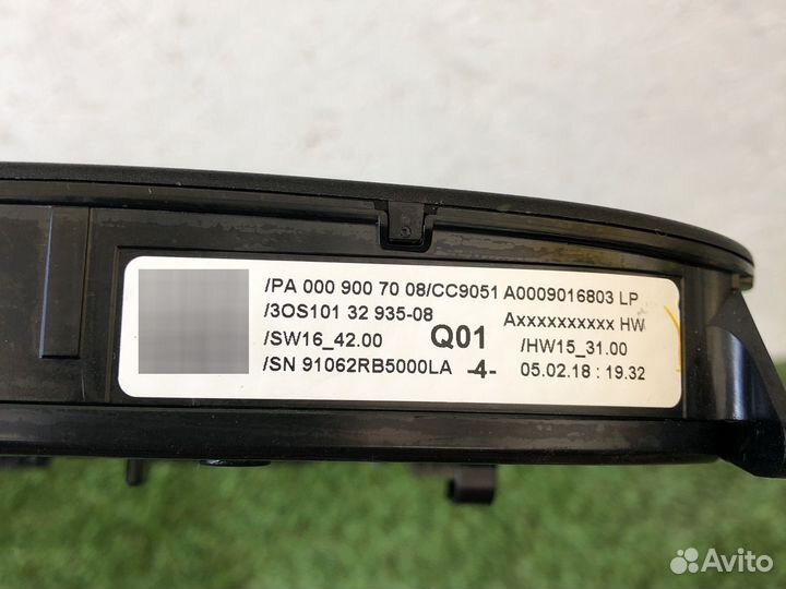 Плафон салонный передний Mercedes W222