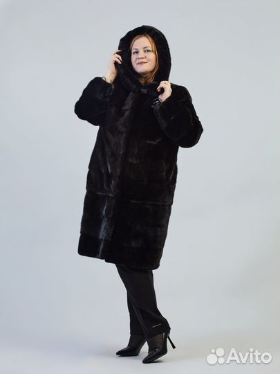 Шуба норковая б/у Багира 52 р с кап. Трансформер