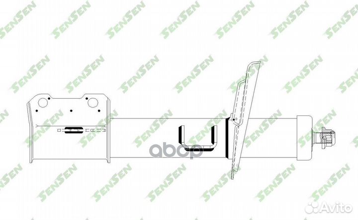 Амортизатор передний мост слева opel signum vect