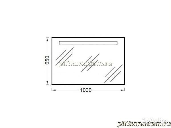 Jacob Delafon Formilia EB1416-NF Зеркало с подсветкой 100х65 см
