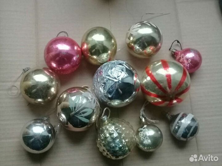 Елочные игрушки СССР шары