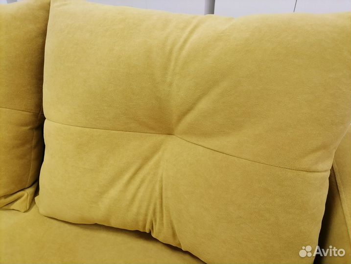 Мини диван раскладной жёлтый