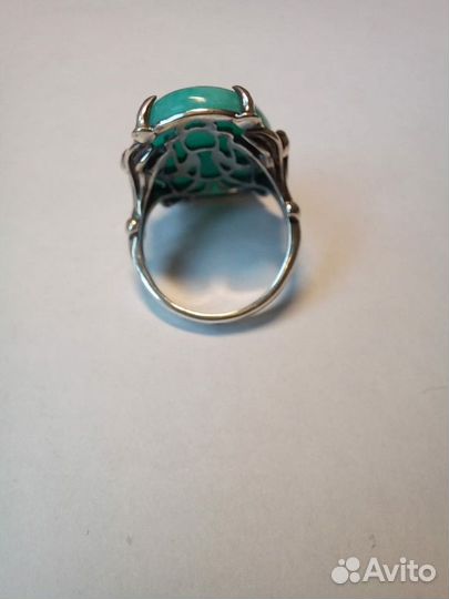Кольцо с амазонитом