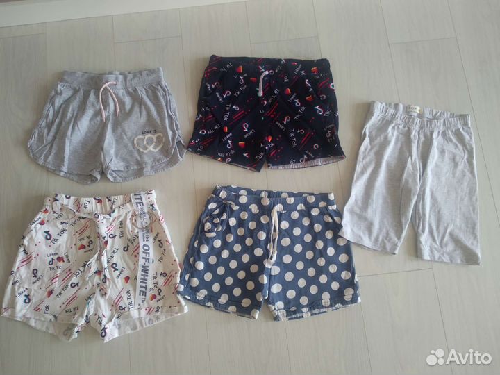 Шорты на девочку пакетом 134-152