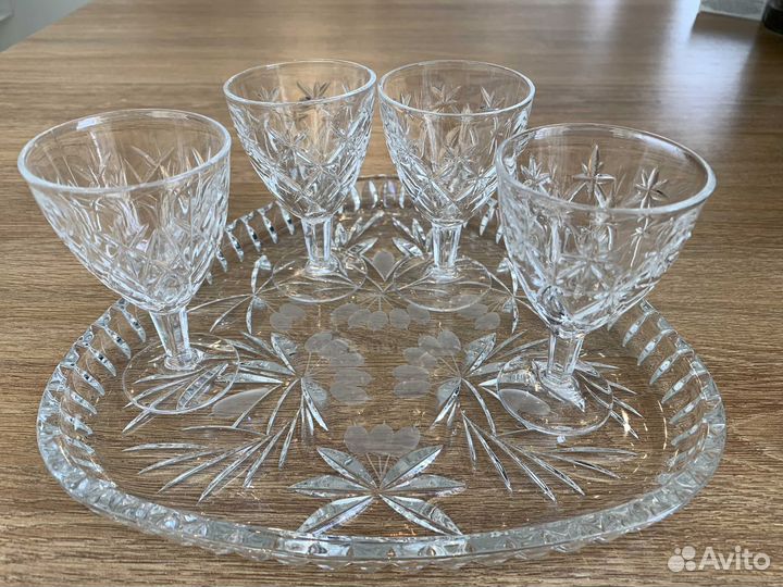 Хрустальные рюмки и стопки СССР