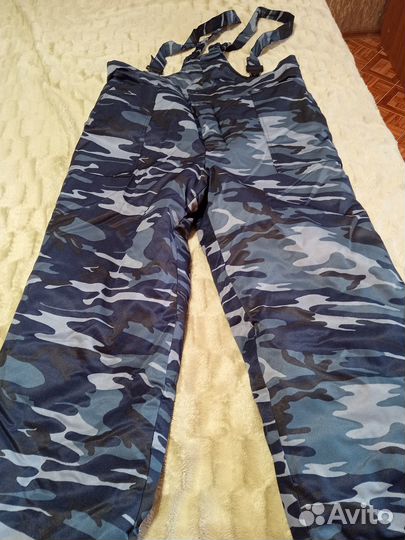 Зимние брюки-полукомбинезон