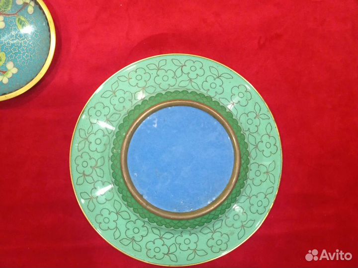 Пепельница и блюдца клуазоне