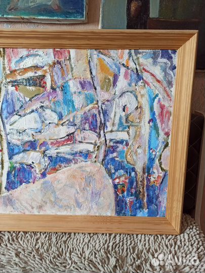 Картина, Е.И. Миронов, Елец, Половодье, х/м, 2014